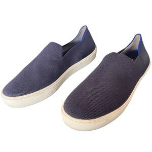 Rothy’s The Original Slip-on Sneaker in Navy Blue Size 8